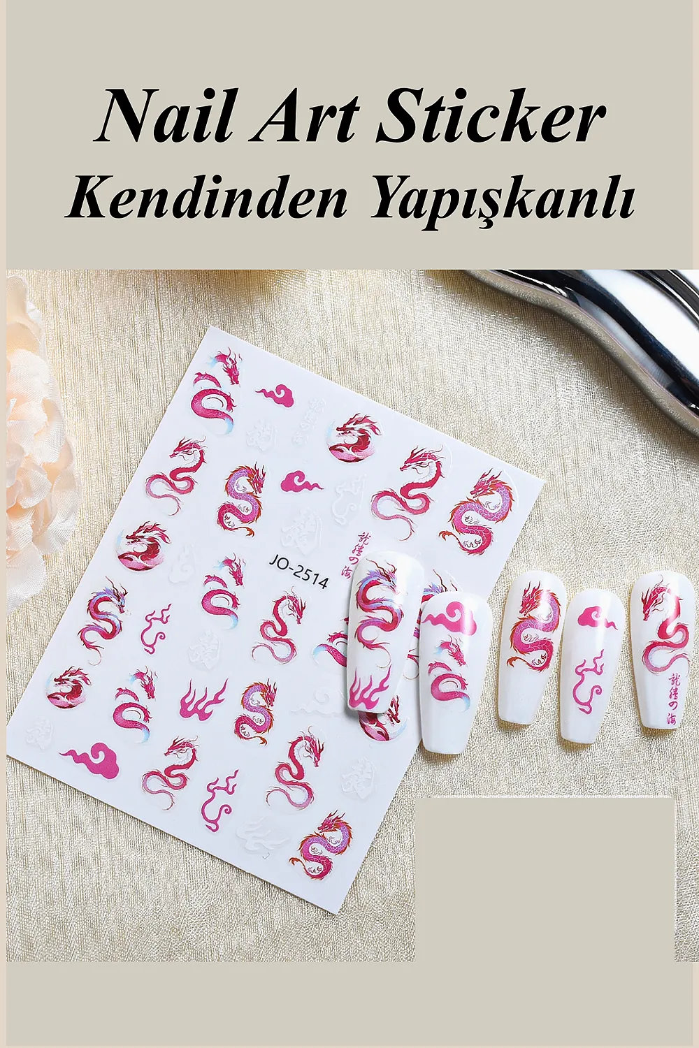nail-art-sticker-kendinden-yapiskanli-tirnak-susleme-tirnak-dovmesi-stikir-2514-1 Nail Art Sticker Kendinden Yapışkanlı, Tırnak Süsleme, Tırnak Dövmesi Stikır 2514 - Görsel 1