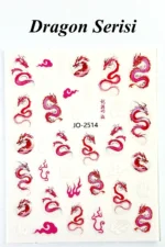 Nail Art Sticker Kendinden Yapışkanlı, Tırnak Süsleme, Tırnak Dövmesi Stikır 2514 - Görsel 2