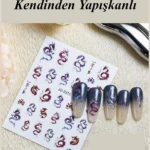 Nail Art Sticker Kendinden Yapışkanlı, Tırnak Süsleme, Tırnak Dövmesi Stikır 2515