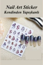 Nail Art Sticker Kendinden Yapışkanlı, Tırnak Süsleme, Tırnak Dövmesi Stikır 2515