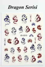 Nail Art Sticker Kendinden Yapışkanlı, Tırnak Süsleme, Tırnak Dövmesi Stikır 2515 - Görsel 3