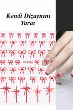 Nail Art Sticker Kendinden Yapışkanlı, Tırnak Süsleme, Tırnak Dövmesi Stikır 2524 - Görsel 3
