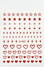 Nail Art Sticker Kendinden Yapışkanlı, Tırnak Süsleme, Tırnak Dövmesi Stikır 2527 - Görsel 2