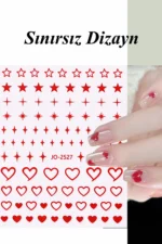 Nail Art Sticker Kendinden Yapışkanlı, Tırnak Süsleme, Tırnak Dövmesi Stikır 2527 - Görsel 4