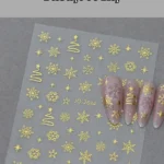 Nail Art Sticker Kendinden Yapışkanlı, Tırnak Süsleme, Tırnak Dövmesi Stikır 2684A