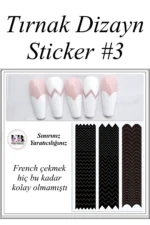 Nail Art Sticker Kendinden Yapışkanlı, Tırnak Süsleme, Tırnak Dövmesi Stikır 3 - Görsel 2