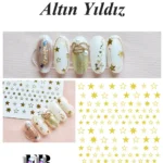 Nail Art Sticker Kendinden Yapışkanlı, Tırnak Süsleme, Tırnak Dövmesi Stikır 353A