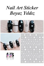 Nail Art Sticker Kendinden Yapışkanlı, Tırnak Süsleme, Tırnak Dövmesi Stikır 353B