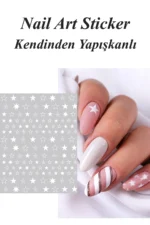 Nail Art Sticker Kendinden Yapışkanlı, Tırnak Süsleme, Tırnak Dövmesi Stikır 353B - Görsel 2