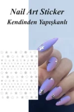 Nail Art Sticker Kendinden Yapışkanlı, Tırnak Süsleme, Tırnak Dövmesi Stikır 353G - Görsel 2