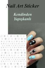 Nail Art Sticker Kendinden Yapışkanlı, Tırnak Süsleme, Tırnak Dövmesi Stikır 353G - Görsel 3