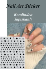 Nail Art Sticker Kendinden Yapışkanlı, Tırnak Süsleme, Tırnak Dövmesi Stikır 353S - Görsel 2