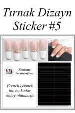 Nail Art Sticker Kendinden Yapışkanlı, Tırnak Süsleme, Tırnak Dövmesi Stikır 5 - Görsel 2