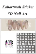Nail Art Sticker Kendinden Yapışkanlı, Tırnak Süsleme, Tırnak Dövmesi Stikır 5D001