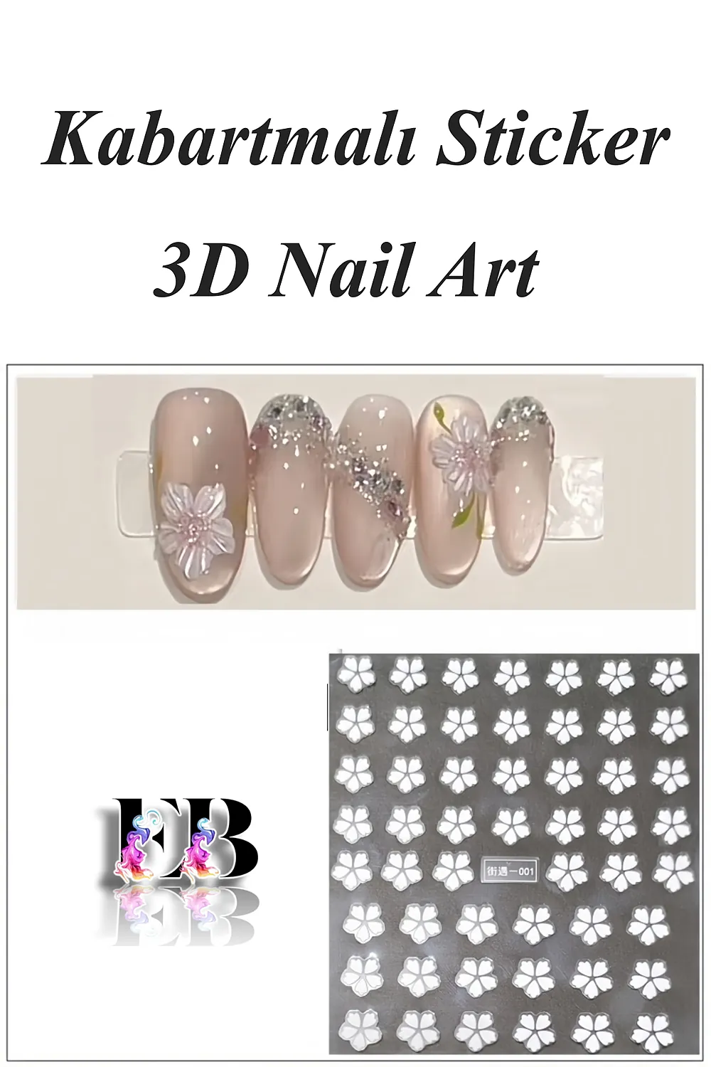 nail-art-sticker-kendinden-yapiskanli-tirnak-susleme-tirnak-dovmesi-stikir-5d001-1 Nail Art Sticker Kendinden Yapışkanlı, Tırnak Süsleme, Tırnak Dövmesi Stikır 5D001 - Görsel 1