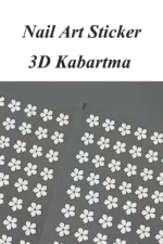 Nail Art Sticker Kendinden Yapışkanlı, Tırnak Süsleme, Tırnak Dövmesi Stikır 5D001 - Görsel 5