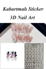 Nail Art Sticker Kendinden Yapışkanlı, Tırnak Süsleme, Tırnak Dövmesi Stikır 5D002