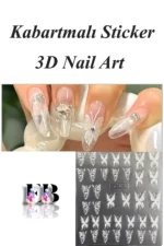 Nail Art Sticker Kendinden Yapışkanlı, Tırnak Süsleme, Tırnak Dövmesi Stikır 5D007