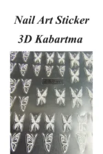 Nail Art Sticker Kendinden Yapışkanlı, Tırnak Süsleme, Tırnak Dövmesi Stikır 5D007 - Görsel 2