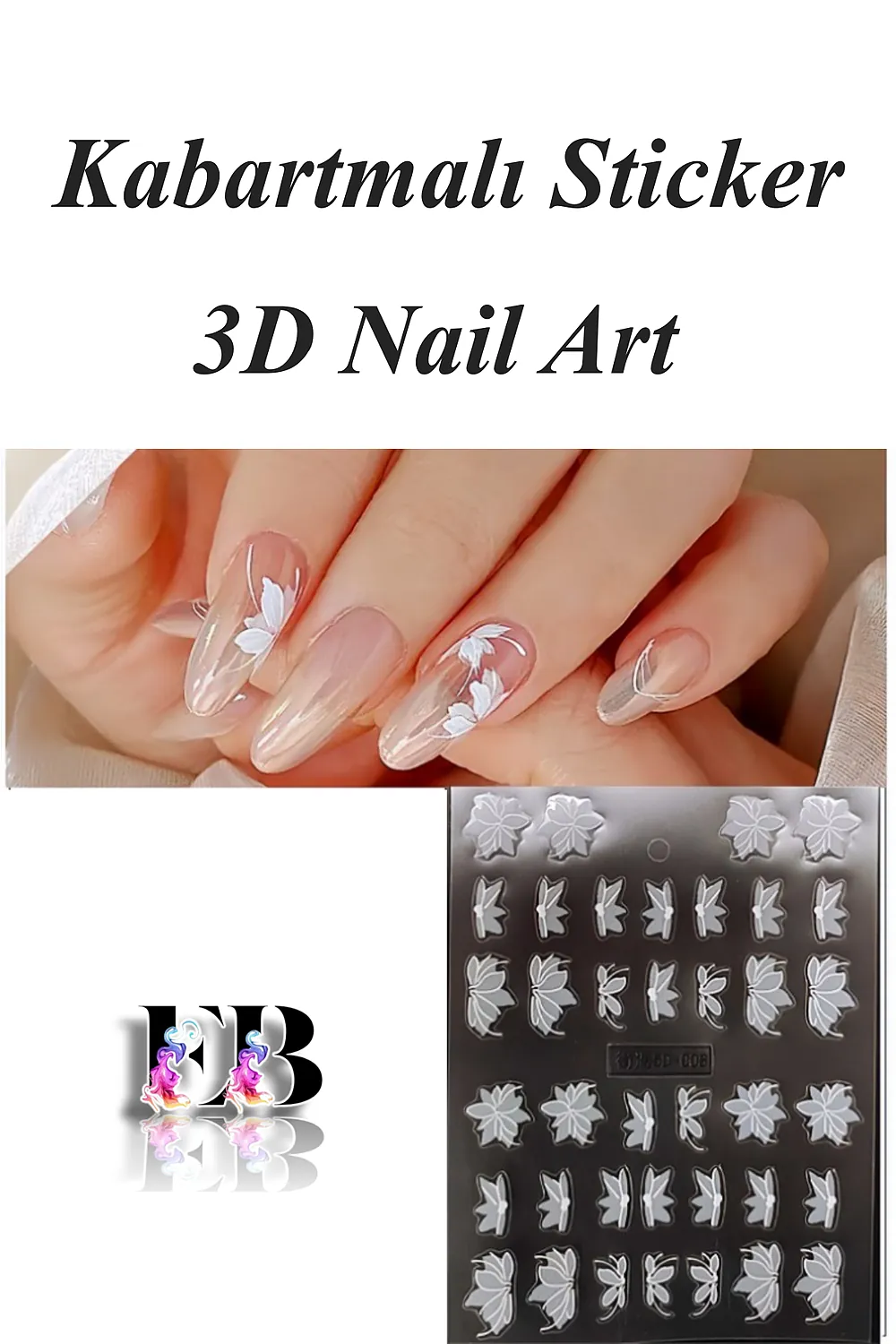 nail-art-sticker-kendinden-yapiskanli-tirnak-susleme-tirnak-dovmesi-stikir-5d008-1 Nail Art Sticker Kendinden Yapışkanlı, Tırnak Süsleme, Tırnak Dövmesi Stikır 5D008 - Görsel 1