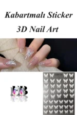 Nail Art Sticker Kendinden Yapışkanlı, Tırnak Süsleme, Tırnak Dövmesi Stikır 5D009