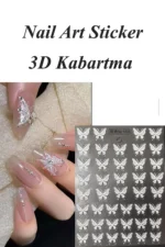 Nail Art Sticker Kendinden Yapışkanlı, Tırnak Süsleme, Tırnak Dövmesi Stikır 5D009 - Görsel 2