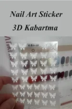 Nail Art Sticker Kendinden Yapışkanlı, Tırnak Süsleme, Tırnak Dövmesi Stikır 5D009 - Görsel 3