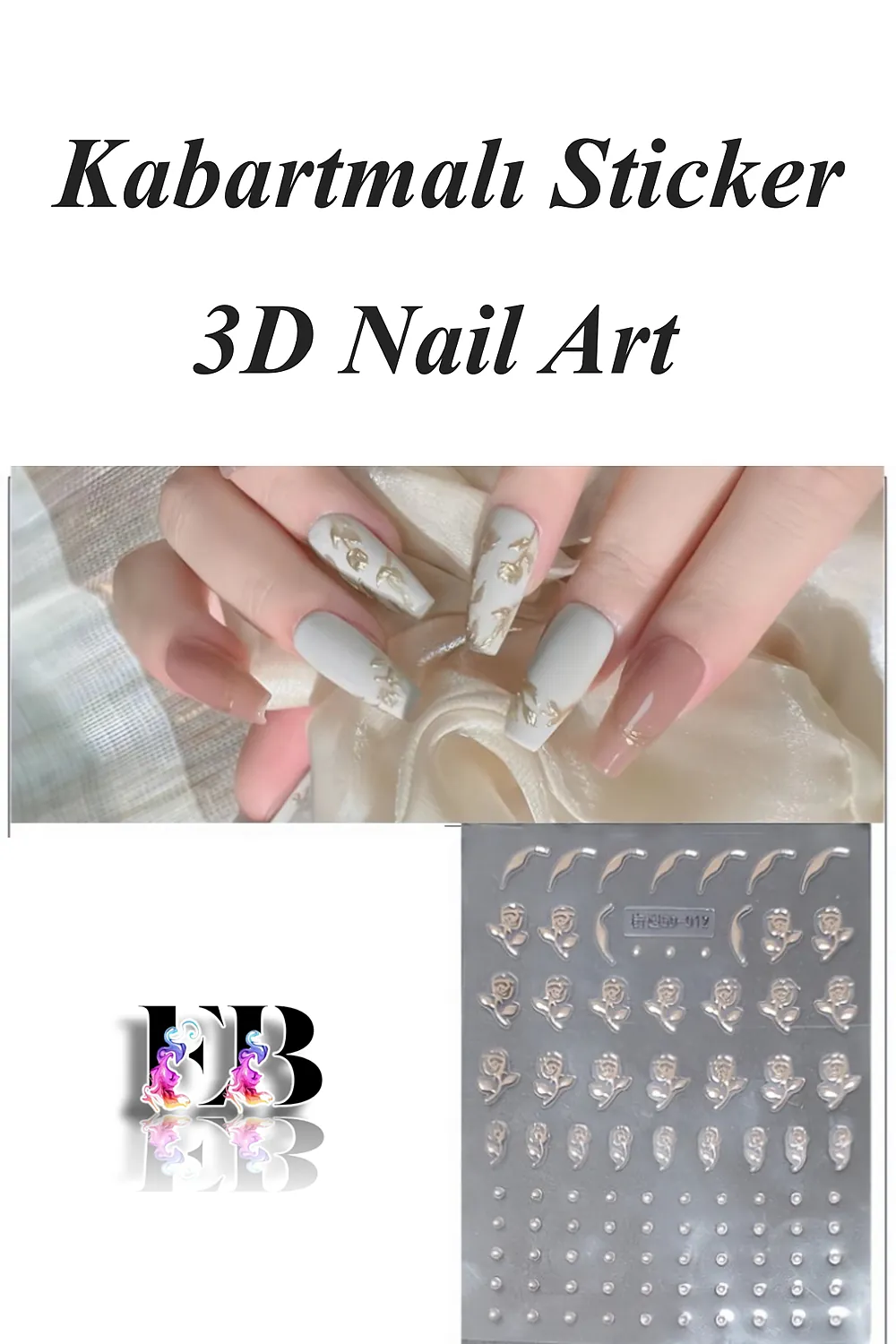 nail-art-sticker-kendinden-yapiskanli-tirnak-susleme-tirnak-dovmesi-stikir-5d012-1 Nail Art Sticker Kendinden Yapışkanlı, Tırnak Süsleme, Tırnak Dövmesi Stikır 5D012 - Görsel 1