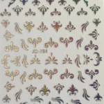 Nail Art Sticker Kendinden Yapışkanlı, Tırnak Süsleme, Tırnak Dövmesi Stikır 784