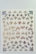Nail Art Sticker Kendinden Yapışkanlı, Tırnak Süsleme, Tırnak Dövmesi Stikır 784 - Görsel 2