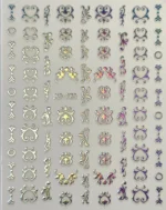 Nail Art Sticker Kendinden Yapışkanlı, Tırnak Süsleme, Tırnak Dövmesi Stikır 785 - Görsel 2