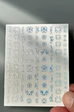 Nail Art Sticker Kendinden Yapışkanlı, Tırnak Süsleme, Tırnak Dövmesi Stikır 785 - Görsel 4