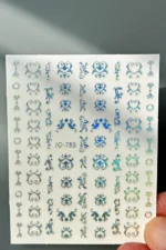 Nail Art Sticker Kendinden Yapışkanlı, Tırnak Süsleme, Tırnak Dövmesi Stikır 785 - Görsel 6