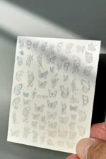 Nail Art Sticker Kendinden Yapışkanlı, Tırnak Süsleme, Tırnak Dövmesi Stikır 867 - Görsel 5