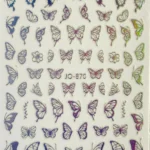 Nail Art Sticker Kendinden Yapışkanlı, Tırnak Süsleme, Tırnak Dövmesi Stikır 870