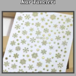 Nail Art Sticker Kendinden Yapışkanlı, Tırnak Süsleme, Tırnak Dövmesi Stikır 907A