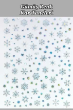 Nail Art Sticker Kendinden Yapışkanlı, Tırnak Süsleme, Tırnak Dövmesi Stikır 907G