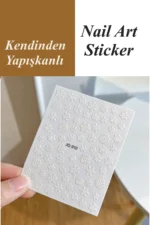 Nail Art Sticker Kendinden Yapışkanlı, Tırnak Süsleme, Tırnak Dövmesi Stikır 910 - Görsel 2