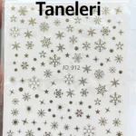 Nail Art Sticker Kendinden Yapışkanlı, Tırnak Süsleme, Tırnak Dövmesi Stikır 912A