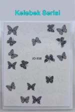 Nail Art Sticker Kendinden Yapışkanlı, Tırnak Süsleme, Tırnak Dövmesi Stikır 938