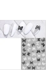 Nail Art Sticker Kendinden Yapışkanlı, Tırnak Süsleme, Tırnak Dövmesi Stikır 938 - Görsel 3
