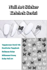 Nail Art Sticker Kendinden Yapışkanlı, Tırnak Süsleme, Tırnak Dövmesi Stikır 938 - Görsel 4