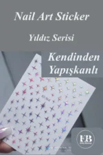 Nail Art Sticker Kendinden Yapışkanlı, Tırnak Süsleme, Tırnak Dövmesi Stikır 964Aura - Görsel 2