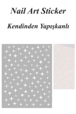 Nail Art Sticker Kendinden Yapışkanlı, Tırnak Süsleme, Tırnak Dövmesi Stikır 964B - Görsel 2