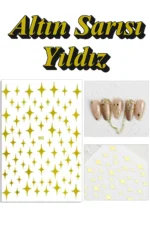 Nail Art Sticker Kendinden Yapışkanlı, Tırnak Süsleme, Tırnak Dövmesi Stikır 965A - Görsel 3