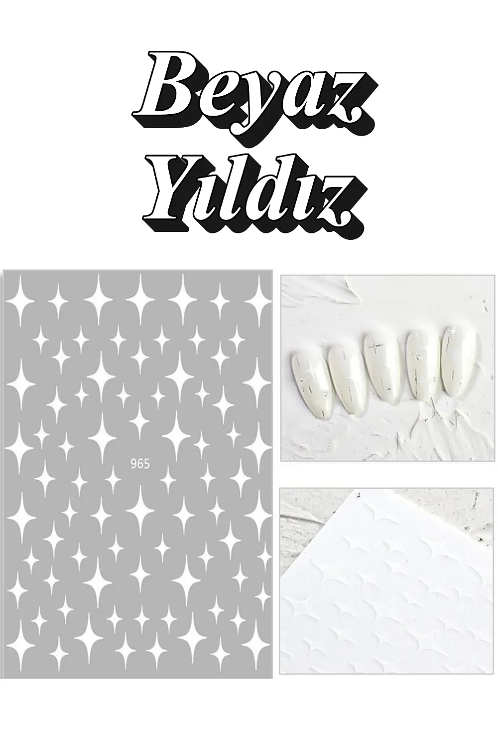 nail-art-sticker-kendinden-yapiskanli-tirnak-susleme-tirnak-dovmesi-stikir-965b-1 Nail Art Sticker Kendinden Yapışkanlı, Tırnak Süsleme, Tırnak Dövmesi Stikır 965B - Görsel 1