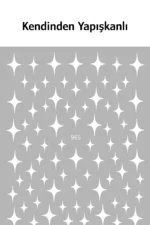Nail Art Sticker Kendinden Yapışkanlı, Tırnak Süsleme, Tırnak Dövmesi Stikır 965B - Görsel 2