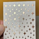 Nail Art Sticker Kendinden Yapışkanlı, Tırnak Süsleme, Tırnak Dövmesi Stikır 965BAKIR