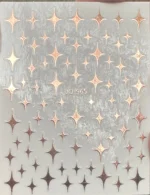 Nail Art Sticker Kendinden Yapışkanlı, Tırnak Süsleme, Tırnak Dövmesi Stikır 965BAKIR - Görsel 5