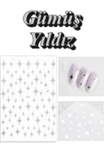 Nail Art Sticker Kendinden Yapışkanlı, Tırnak Süsleme, Tırnak Dövmesi Stikır 965G - Görsel 4